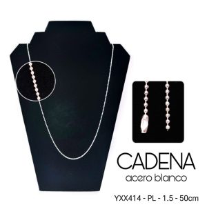CADENA ACERO BLANCO