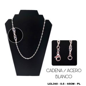 CADENA ACERO BLANCO