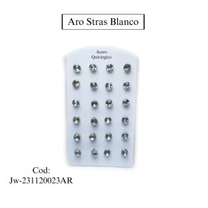 ARO CON STRAS BLANCO